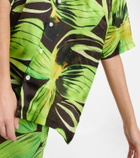 Louisa Ballou - Weekend printed silk shirt