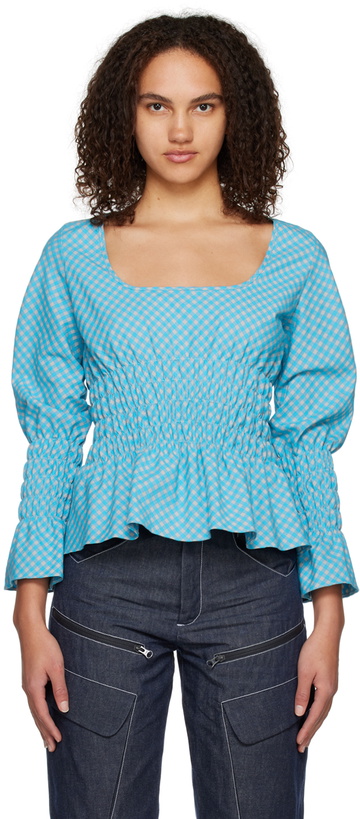 Photo: paria /FARZANEH Blue Bubblegum Blouse