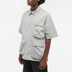 Uniform Bridge Men's Pullover Pocket Short Sleeve Shirt in Grey