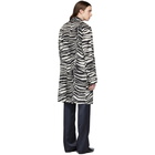 Dries Van Noten Black and White Zebra Coat