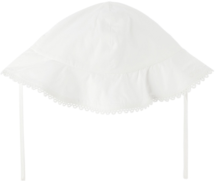 Photo: Chloé Baby White Embroidered Hat