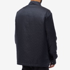 Balmain Men's Jacquard Monogram Padded Overshirt in Black