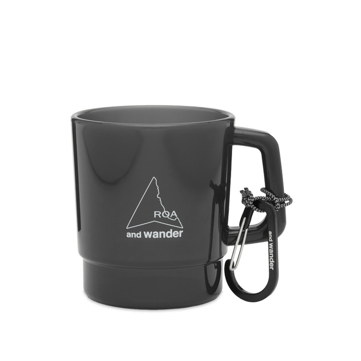 Photo: and wander Men's x ROA Logo Mug in Black 