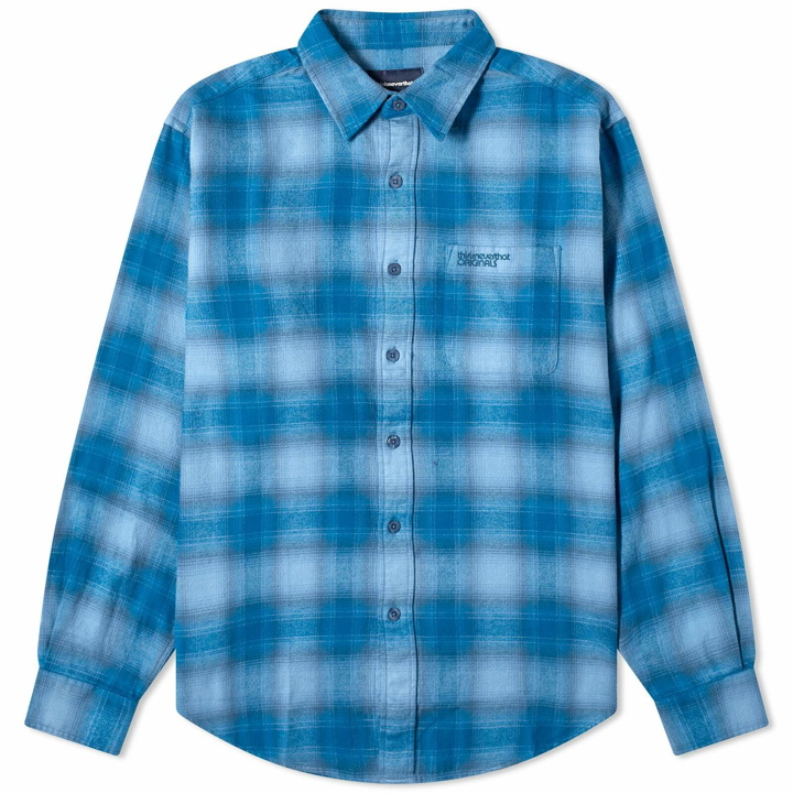 Photo: thisisneverthat Men's Flannel Check Shirt in Blue