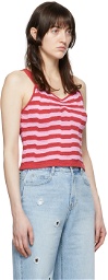 SJYP Red Cotton Tank Top
