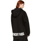 Givenchy Black Logo Hem Zip Hoodie