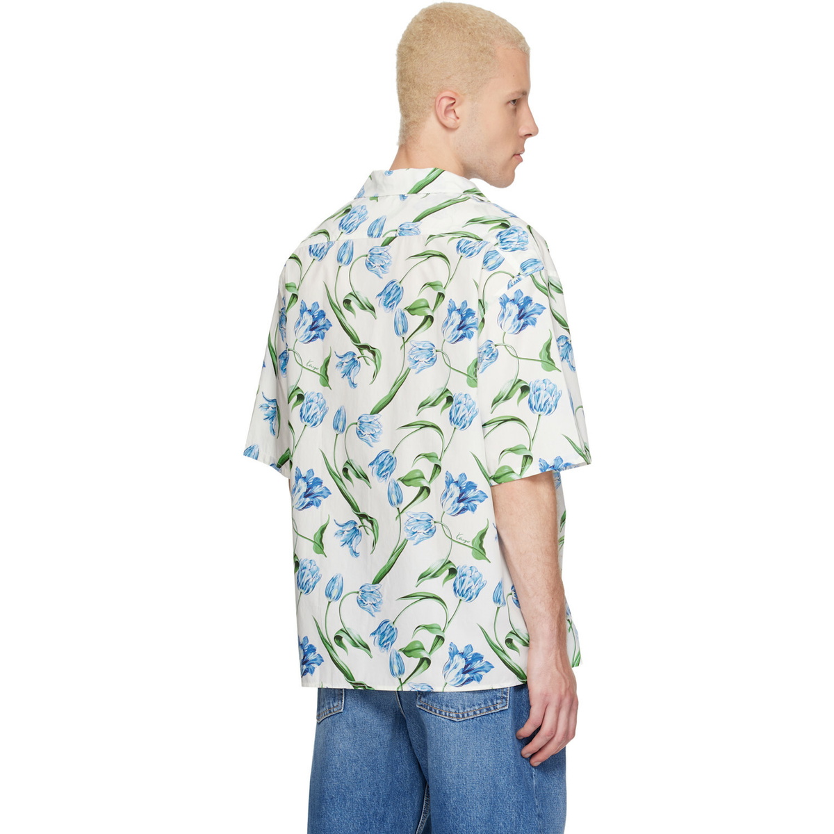 Kenzo White Kenzo Paris 'KENZO Tulip' Short Sleeve Shirt