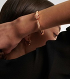 Bvlgari Serpenti 18kt rose gold bangle with diamonds and rubellites