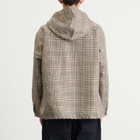 Engineered Garments Men's Plaid Polyester Cagoule Shirt in Khaki