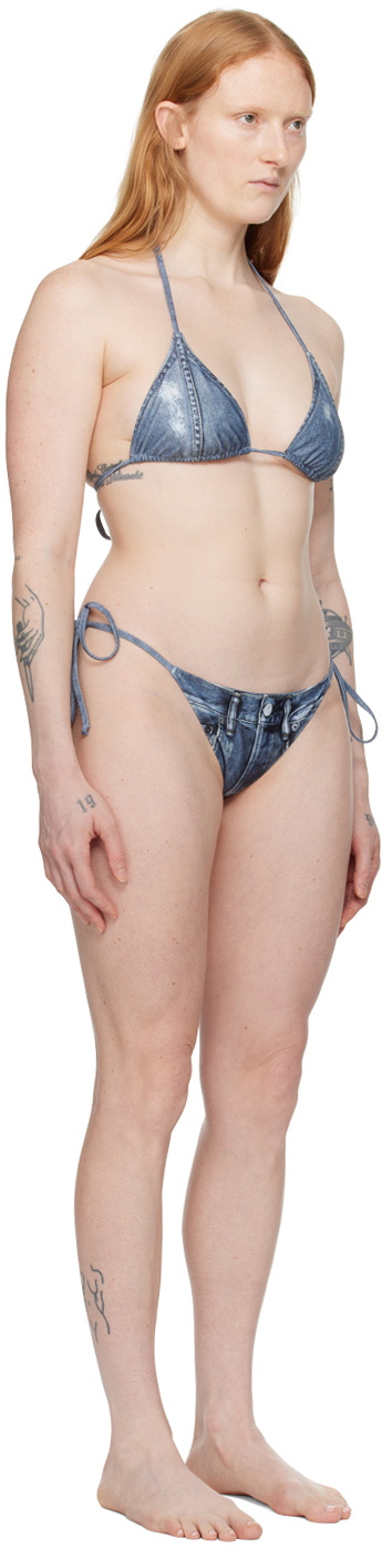 Acne Studios Indigo Trompe-l'œil Bikini