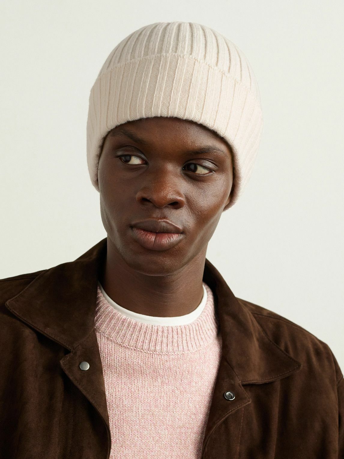 De Petrillo - Ribbed Merino Wool and Cashmere-Blend Beanie