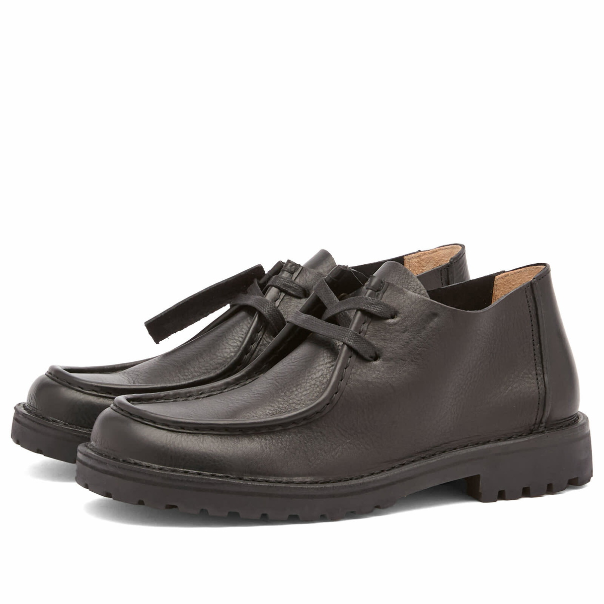 Astorflex Men's Beenflex Grain Leather Shoes in Nero