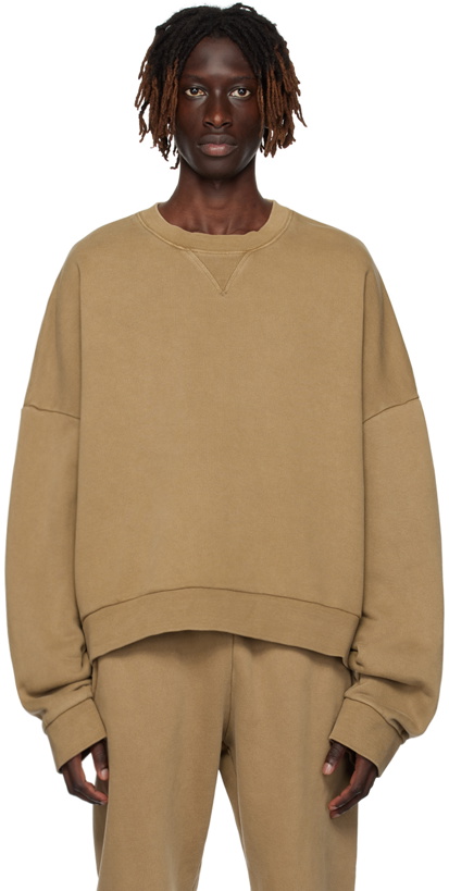 Photo: Entire Studios Tan Box Sweatshirt