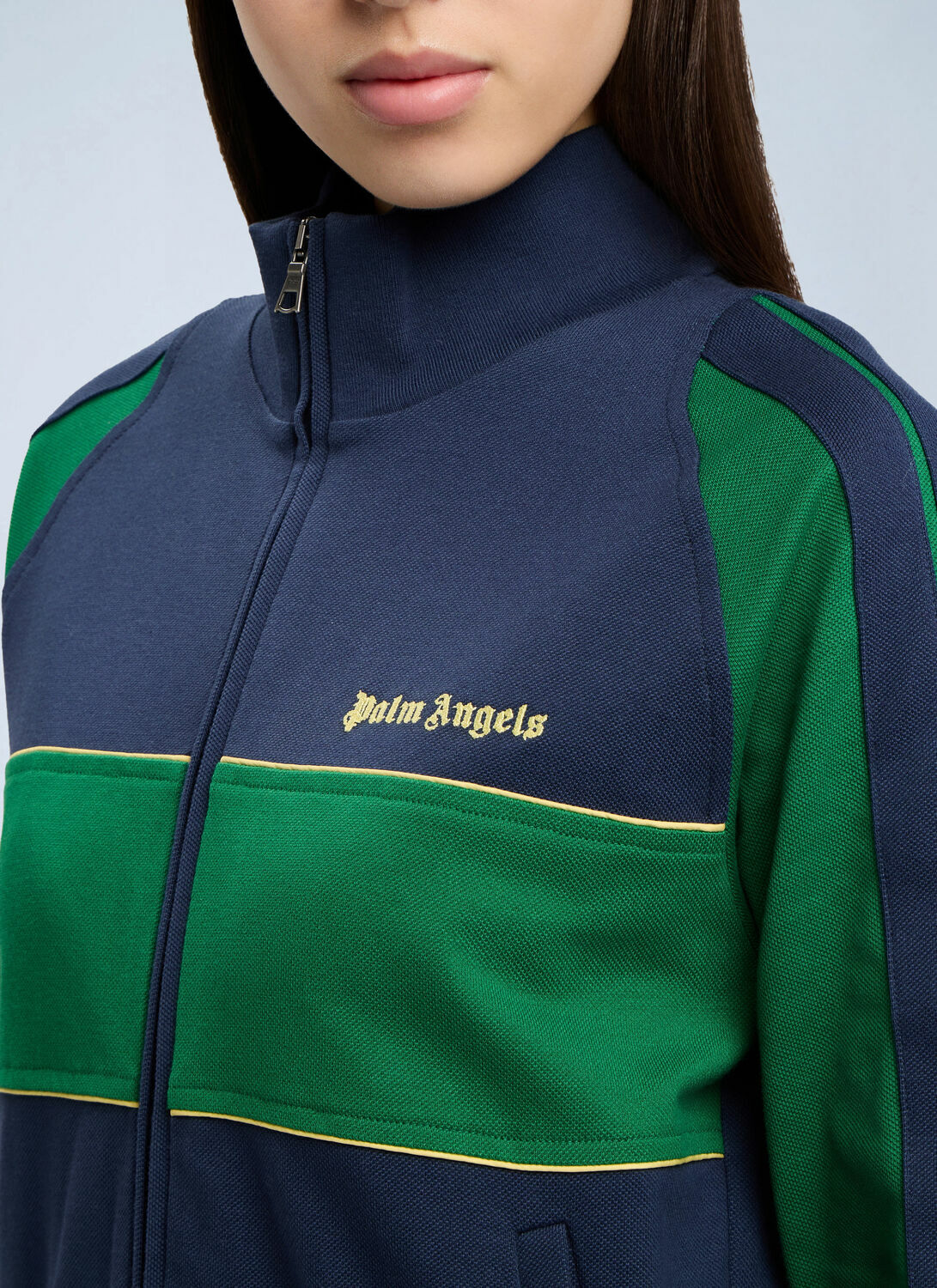 Palm Angels Classic Logo Zipped Crew Jacket