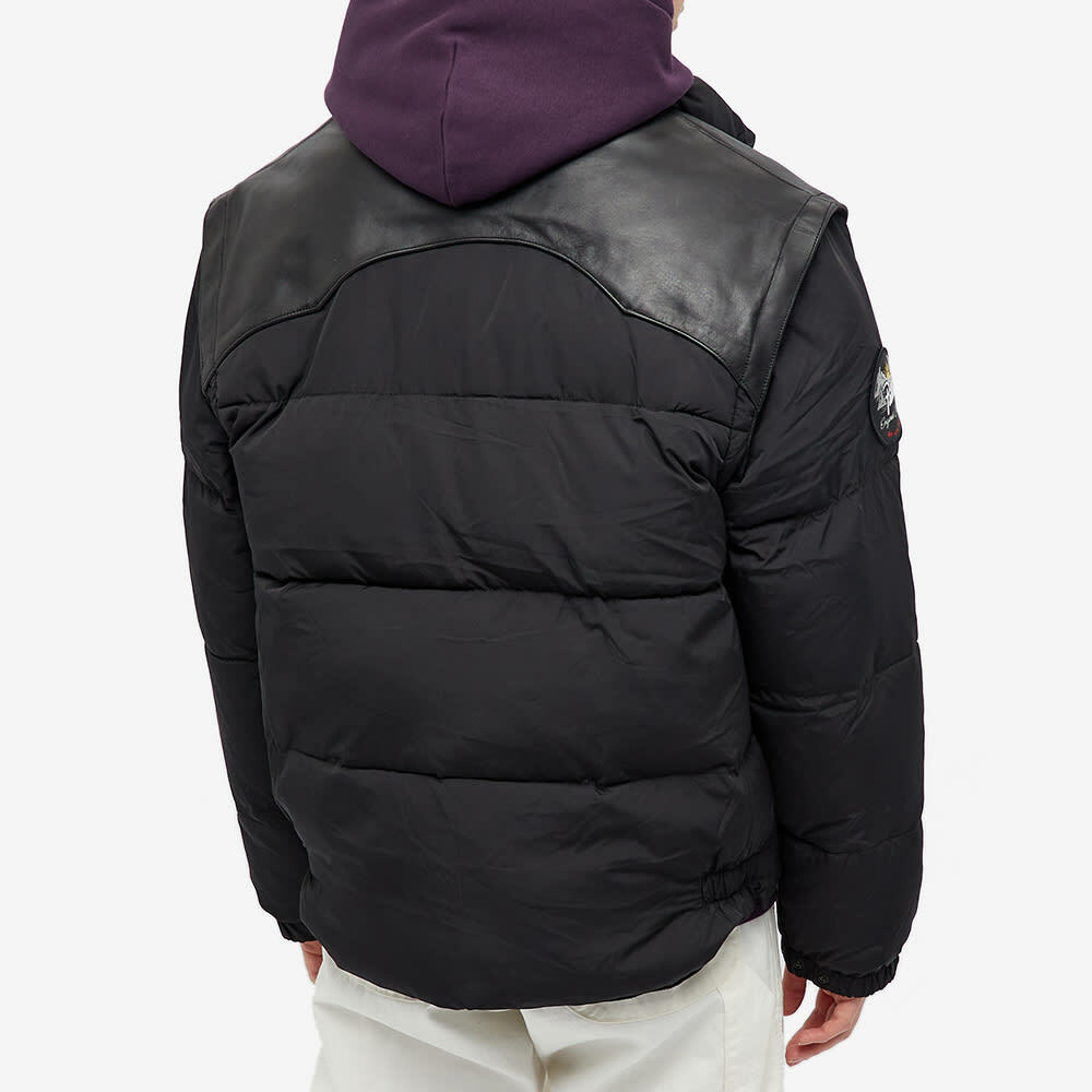 Patta Men's Zip Off Sleeve Puffer Jacket in Black Patta