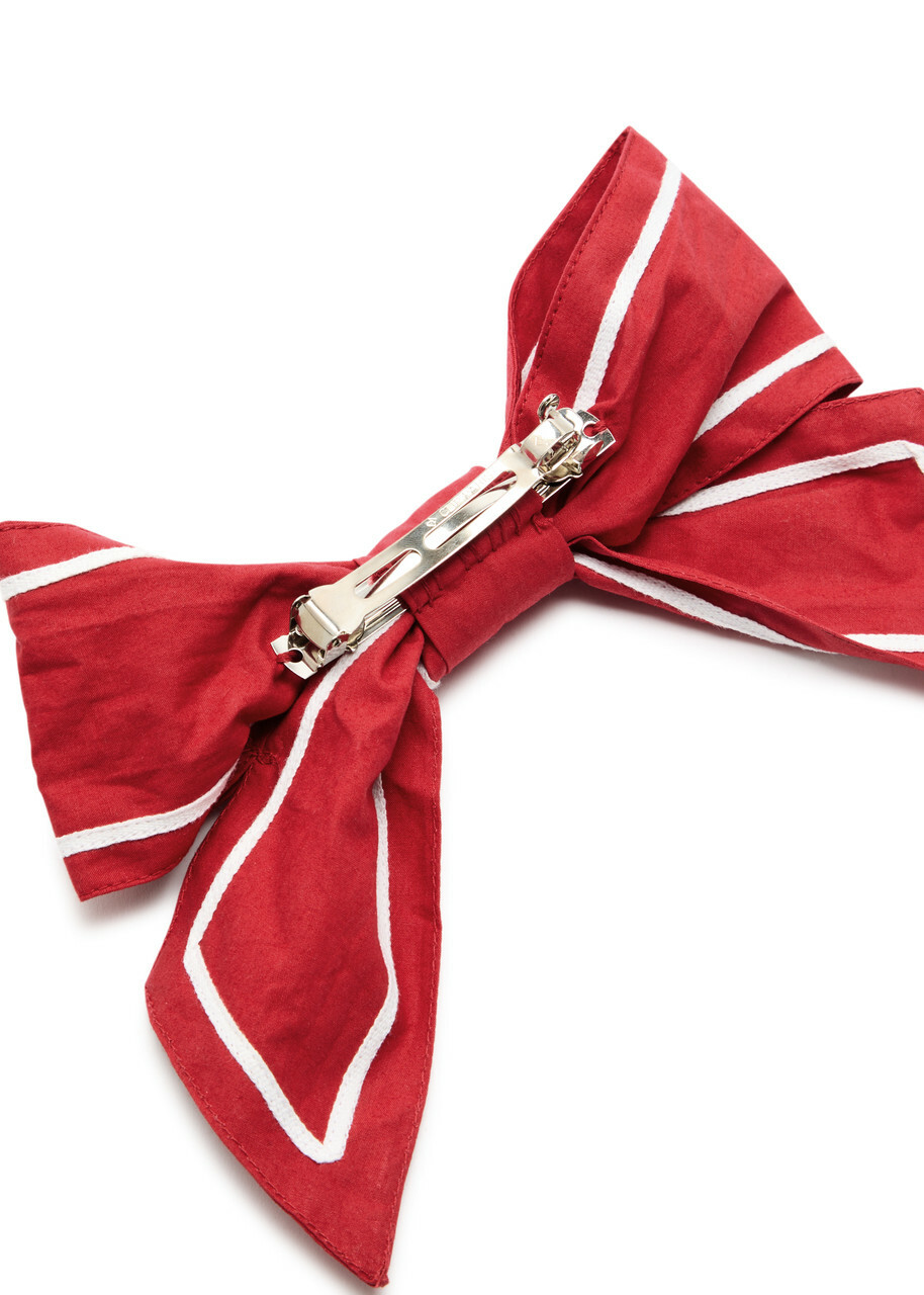 Damson Madder Sailor bow Cotton Hair Clip - Red - One Size