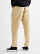 NIKE - NSW Tapered Cotton-Blend Twill Trousers - Neutrals