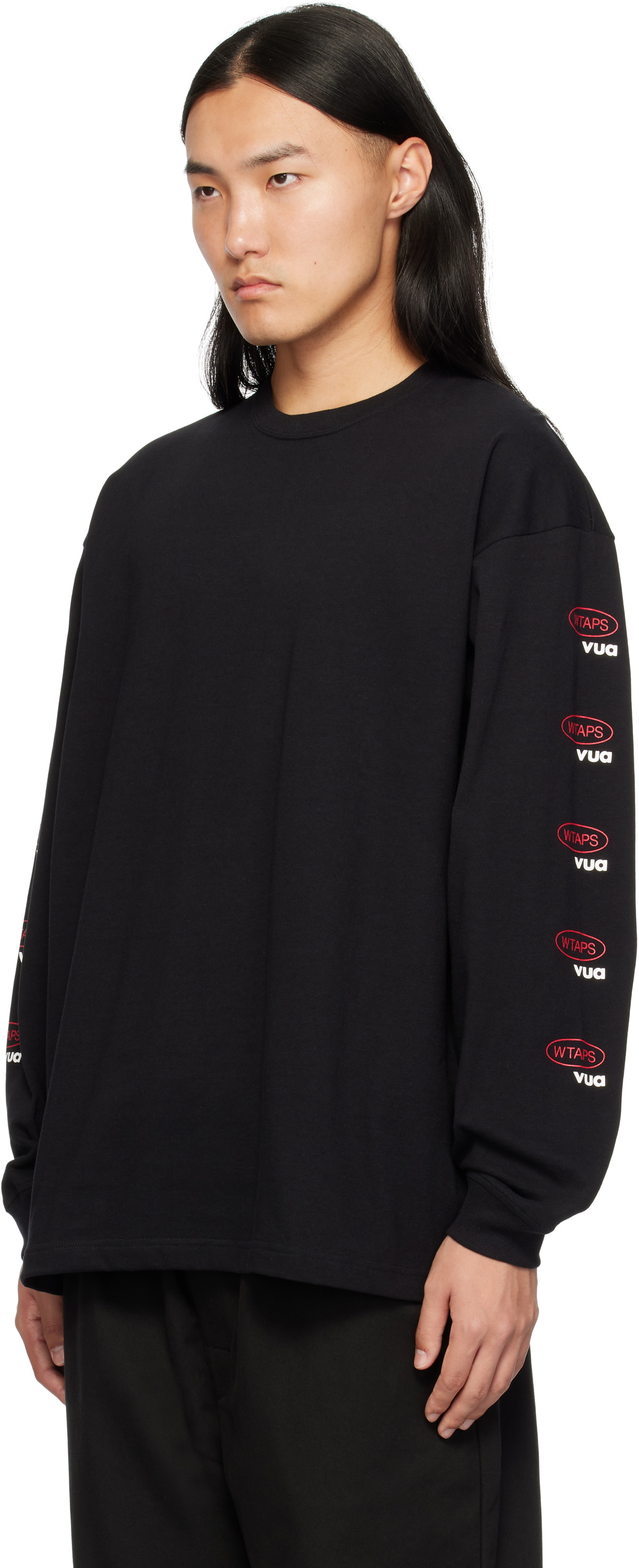 WTAPS ブラック 長袖カットソー WTAPS/黒/ブラック/長袖カットソー/ロンT - メルカリ