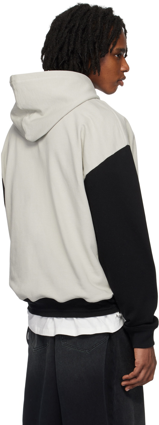 RTA Gray & Black Oversized Hoodie