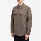 Helmut Lang Men's Military Wool Overshirt in Cobblestone