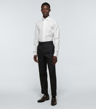 Zegna - Long-sleeved cotton poplin shirt