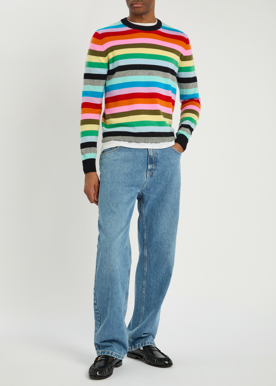 Allude Striped Cashmere Jumper Multicoloured 1