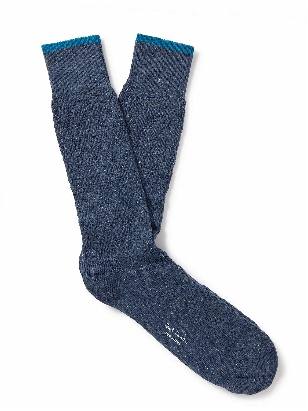 Photo: Paul Smith - Edward Logo-Print Cotton-Blend Socks