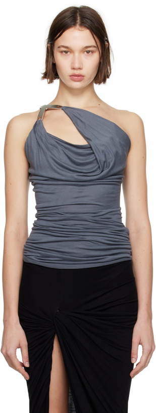 Photo: Rick Owens Lilies Gray Porterville Hydra Aaliyah Tank Top