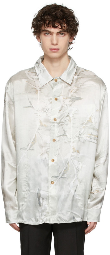 Photo: Tom Wood Off-White & Green Floral Studio Shirt