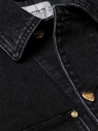 Carhartt WIP - Nash Logo-Appliquéd Stone-Washed Denim Jacket - Black