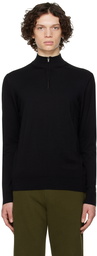 Sunspel Black Lightweight Sweater