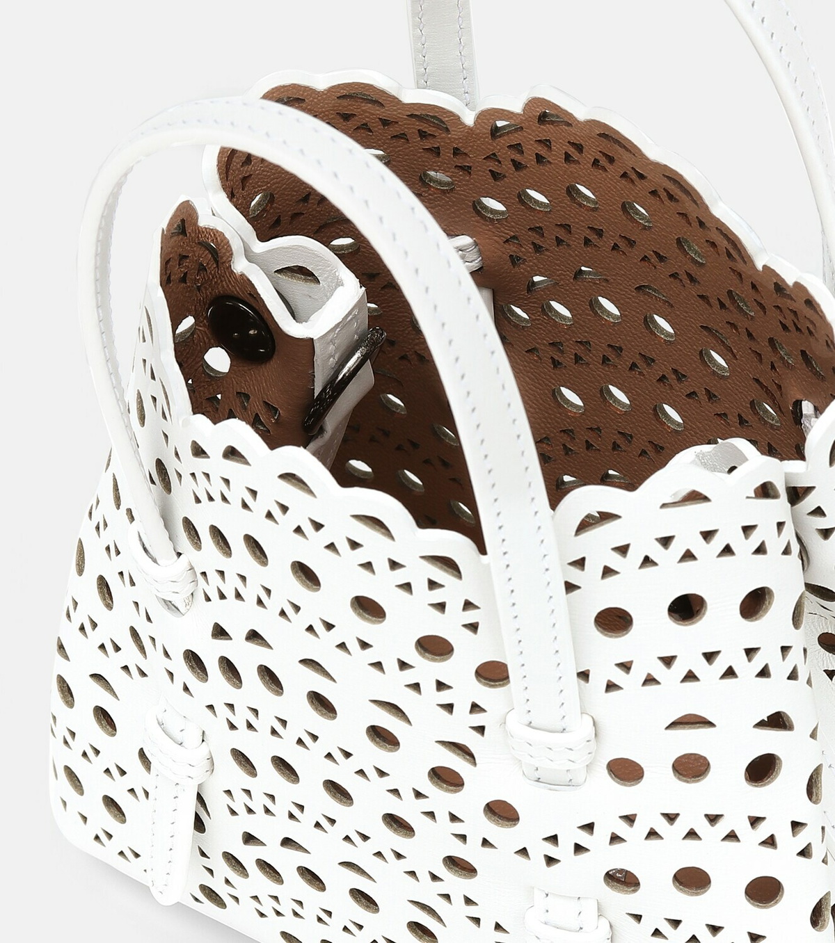 Alaïa Le Mina 16 Vienne Wave leather tote bag