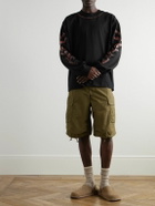 MANAAKI - Proverb Oversized Printed Cotton-Jersey T-Shirt - Black