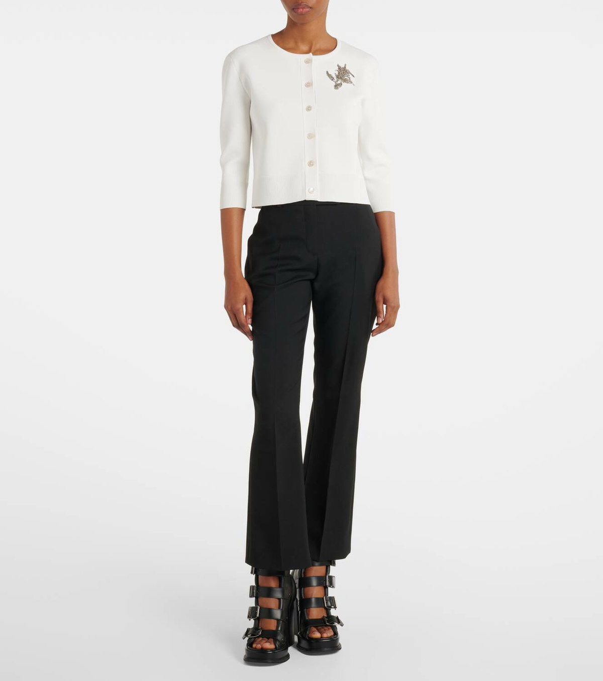 Alexander McQueen Embroidered cardigan