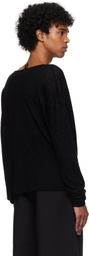 Fax Copy Express Black V-Neck Sweater