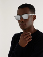Dior Eyewear - DiorTag SU Square-Frame Acetate and Silver-Tone Mirrored Sunglasses