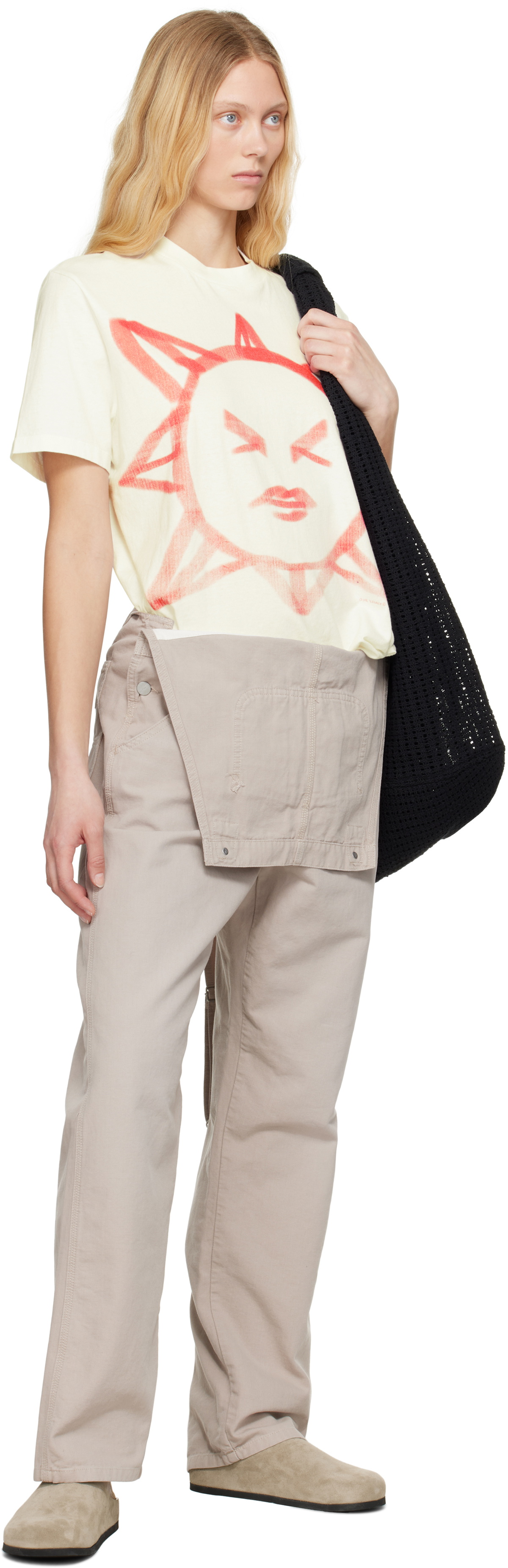 Carhartt Work In Progress Beige Bib Straight Overalls