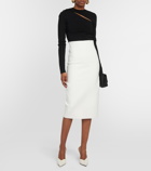 Victoria Beckham Asymmetric cutout top