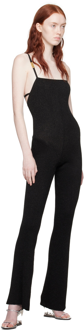 GCDS Black Metallic Jumpsuit