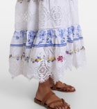Camilla All About That Lace linen midi skirt