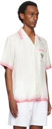 Casablanca White & Pink 'Tennis Club' Icon Shirt