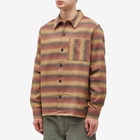 Denham Men's Burton Pocket Overshirt in Pomegranate