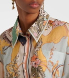 Zimmermann Tallow floral ramie shirt