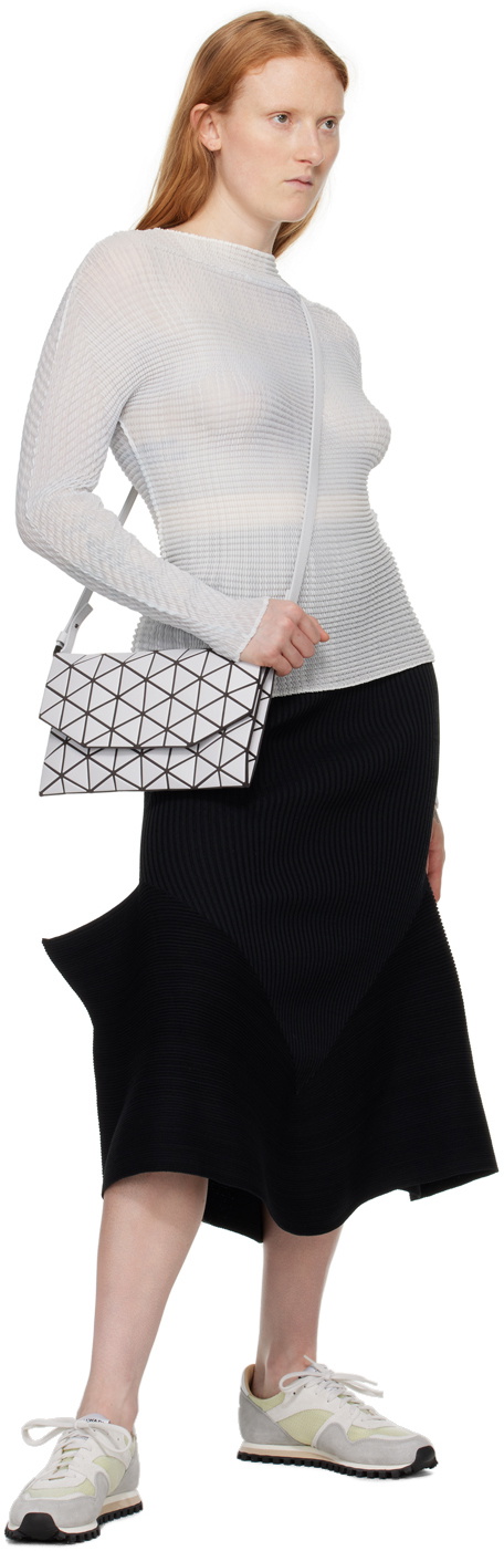 BAO BAO ISSEY MIYAKE Gray Tonneau Matte Bag Bao Bao Issey Miyake