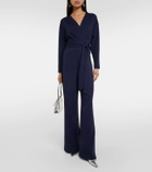 Diane von Furstenberg Marilou belted jersey jumpsuit