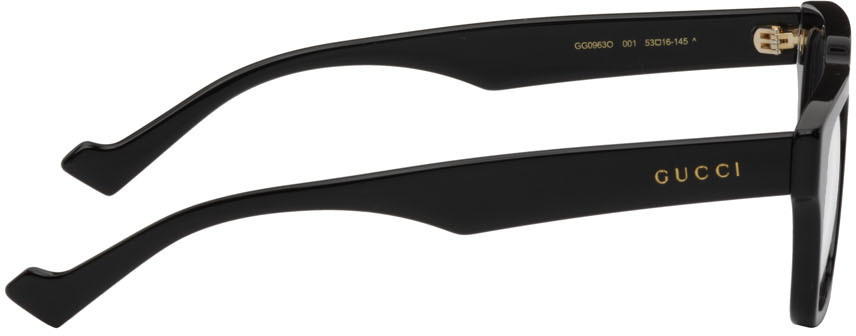 gucci black rectangular glasses