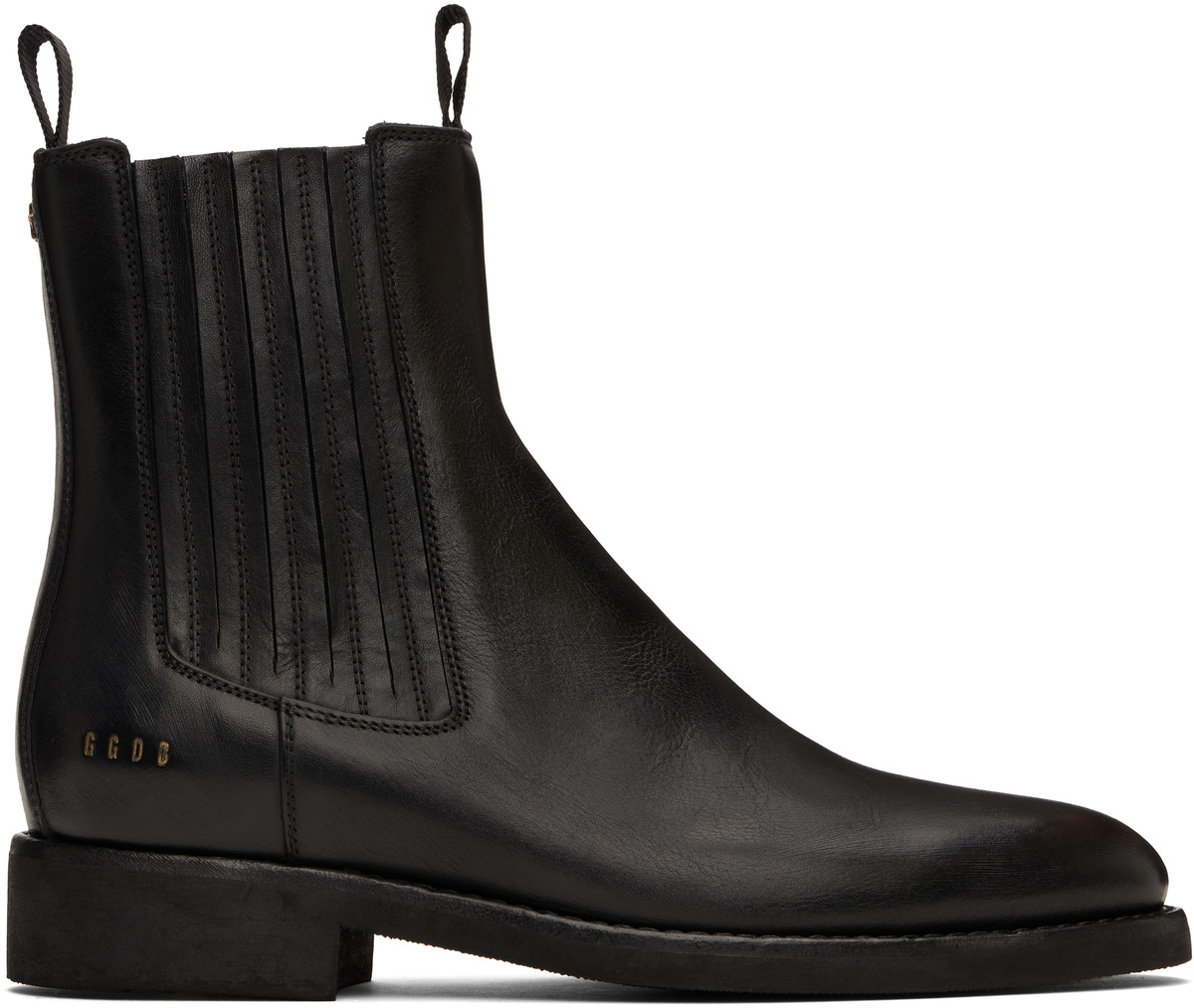 Golden Goose Black Leather Chelsea Boots