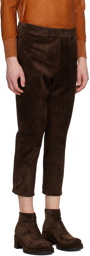 SAPIO Brown Nº 7 Leather Pants