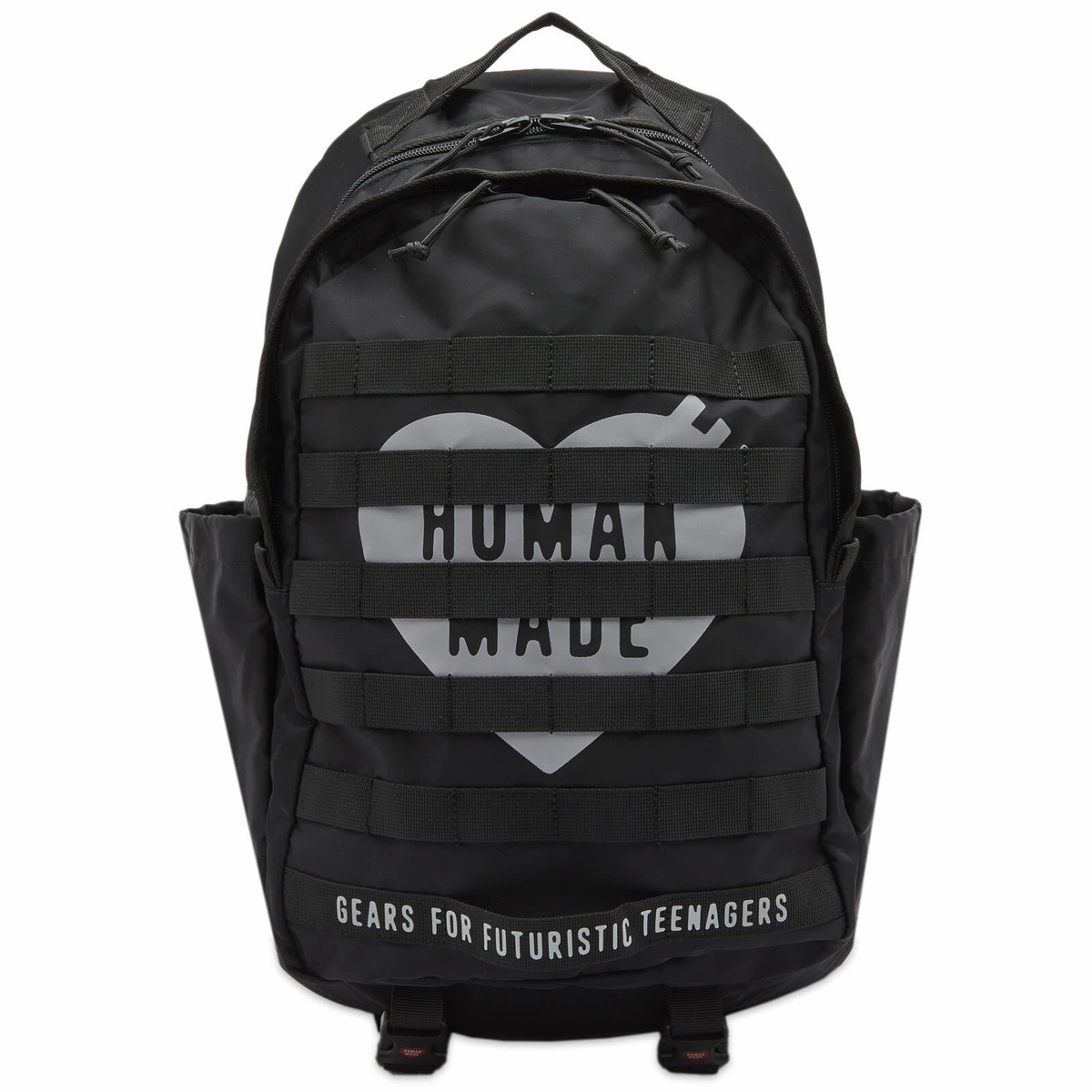 Human Made - Logo-Print Cotton-Canvas Tote Bag - White Human Made