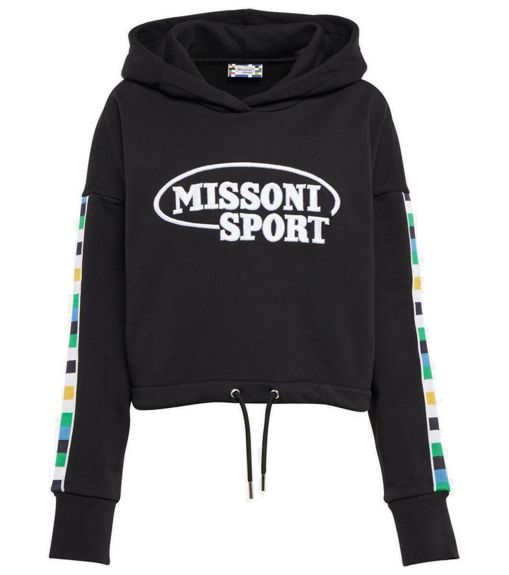 Photo: Missoni Logo cropped hoodie